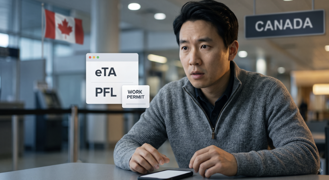 Work Permit이 승인돼 끝난 줄 알았는데… 캐나다 eTA PFL이 온 이유